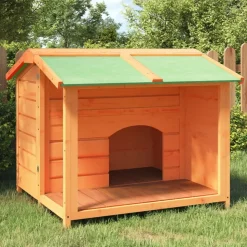 vidaXL Hondenhok 96x87x80,5 cm massief grenenhout bruin