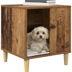 vidaXL Hondenhuis Oudhout 44 x 42 x 49 cm Bewerkt hout