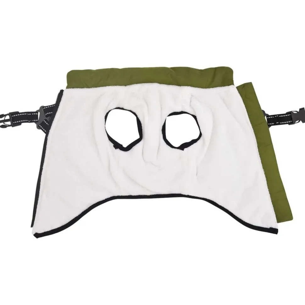 vidaXL Hondenjas Legergroen L28 Fleece en polyester
