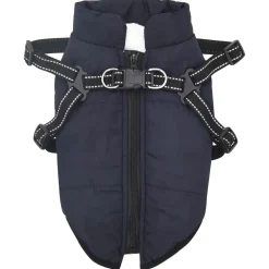 vidaXL Hondenjas Marineblauw L28 Fleece en polyester