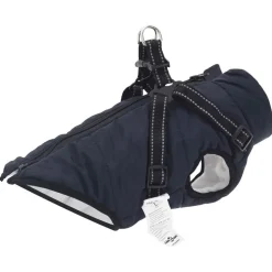 vidaXL Hondenjas Marineblauw L36 Fleece en polyester