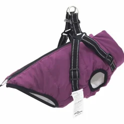 vidaXL Hondenjas Paars L36 Fleece en polyester