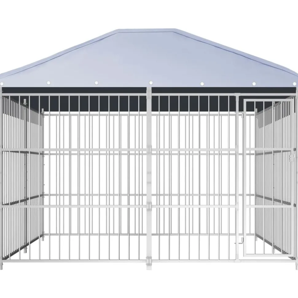 vidaXL Hondenkennel voor buiten met dak 300x300x200 cm