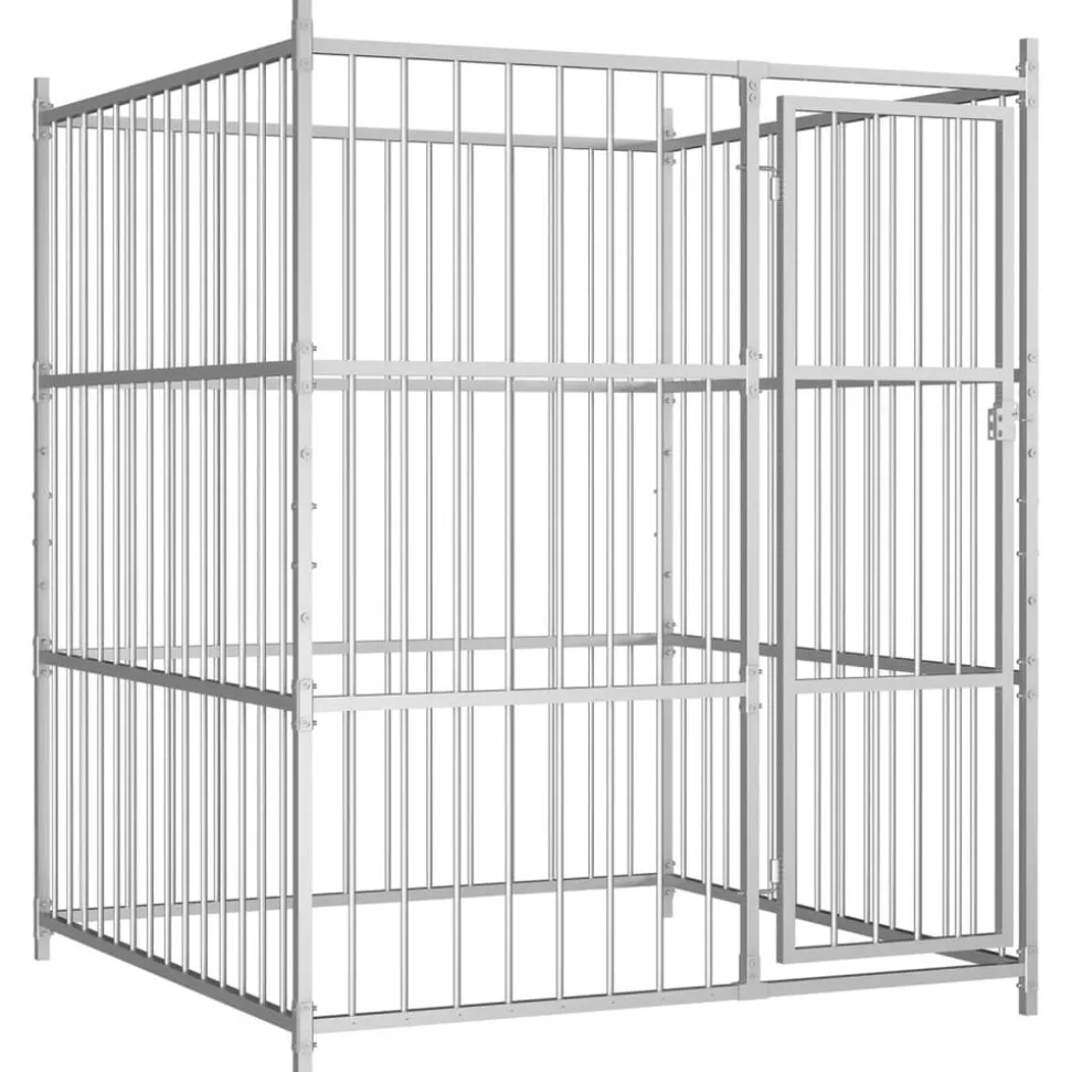 vidaXL Hondenkennel voor buiten 150x150x185 cm
