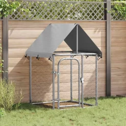 vidaXL Hondenkennel voor buiten met dak 100x100x150 cm