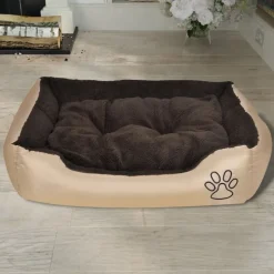 vidaXL Hondenmand bruin en Beige XXL