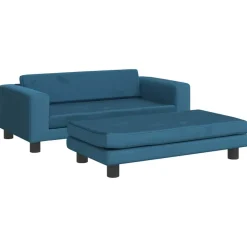 vidaXL Hondenmand met verlengstuk 100x50x30 cm fluweel blauw