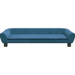 vidaXL Hondenmand 100x50x21 cm fluweel blauw