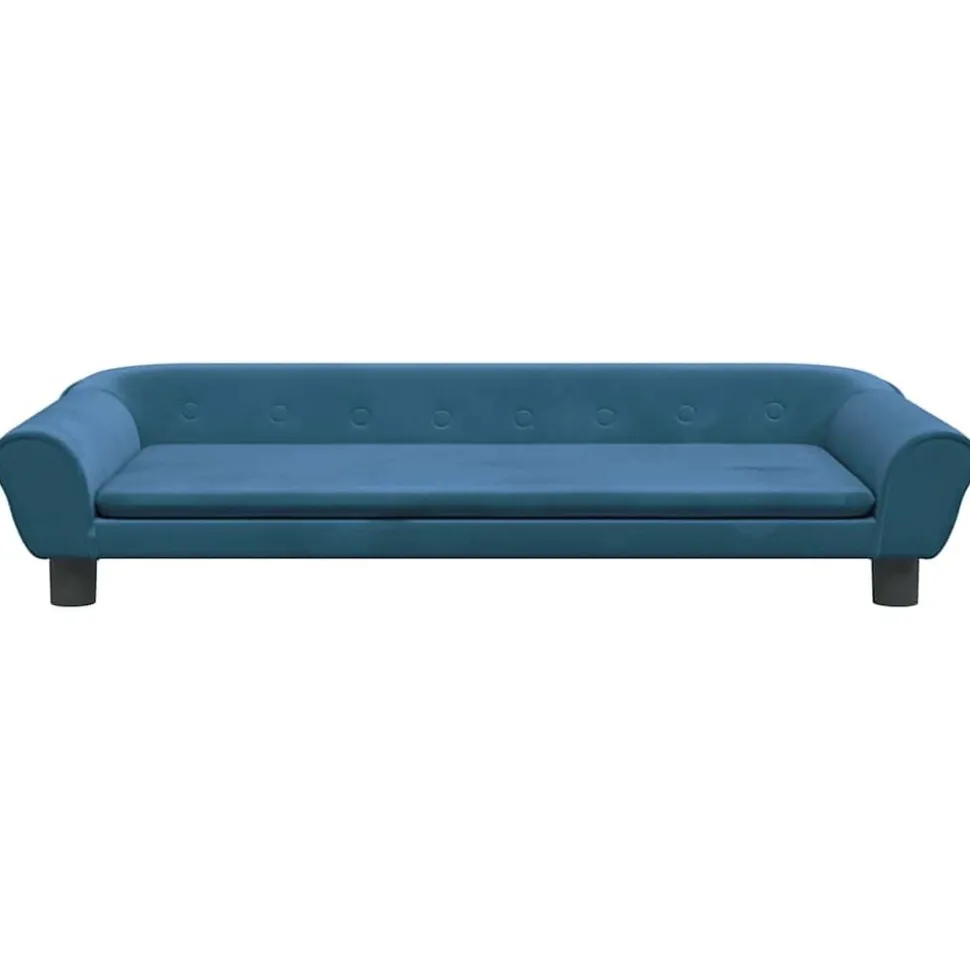 vidaXL Hondenmand 100x50x21 cm fluweel blauw