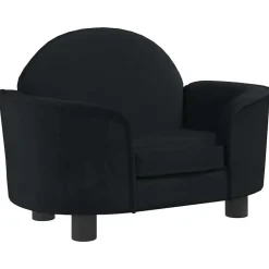 vidaXL Hondenmand 66x40x45 cm fluweel zwart