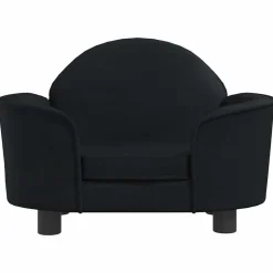 vidaXL Hondenmand 66x40x45 cm fluweel zwart