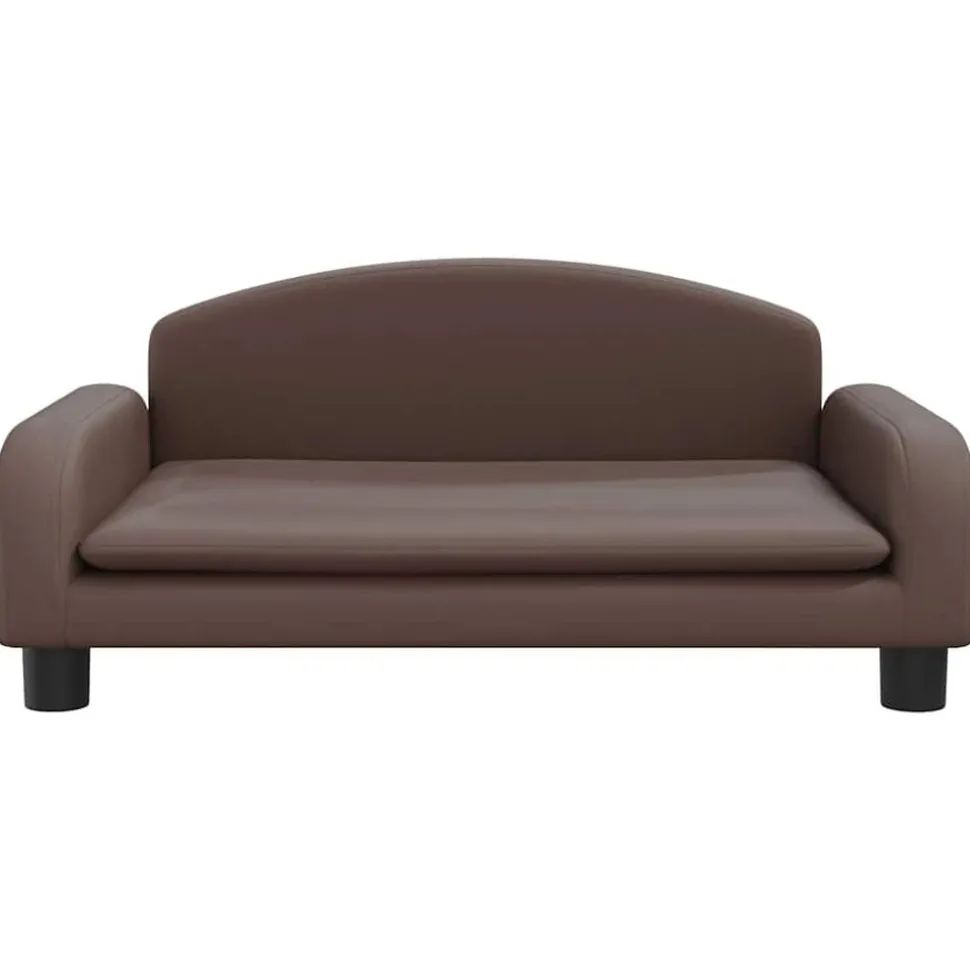vidaXL Hondenmand 70x45x30 cm kunstleer bruin