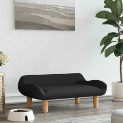 vidaXL Hondenmand 70x40x24 cm stof zwart
