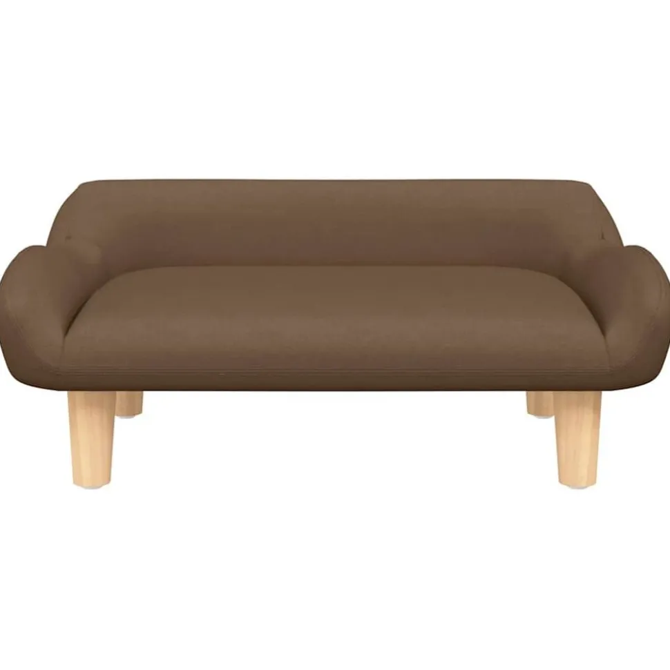 vidaXL Hondenmand 70x40x24 cm stof bruin
