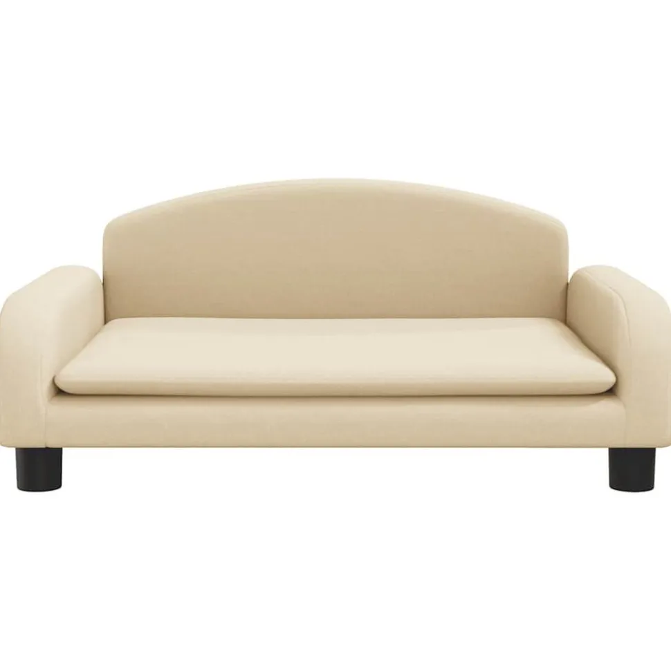 vidaXL Hondenmand 70x45x30 cm stof crèmekleurig