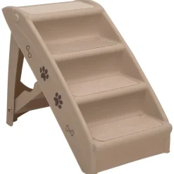 vidaXL Hondentrap inklapbaar 62x40x49,5 cm bruin