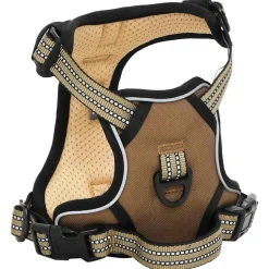 vidaXL Hondentuigje met riem en halsband verstelbaar M bruin