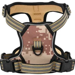 vidaXL Hondentuigje met riem en halsband verstelbaar S camouflagebruin
