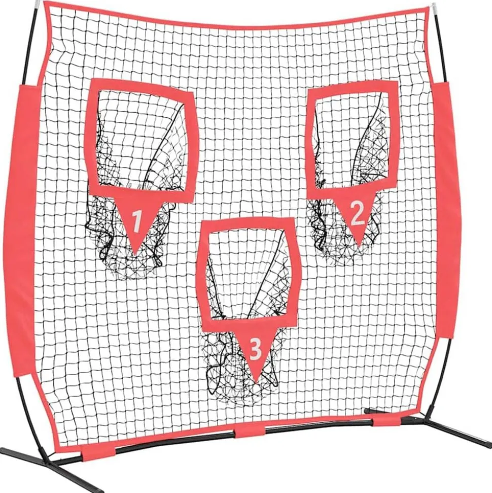 vidaXL Honkbaloefennet Zwart 214,5 x 89,5 x 181 cm Polyester