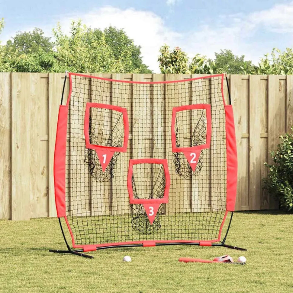 vidaXL Honkbaloefennet Zwart 214,5 x 89,5 x 181 cm Polyester