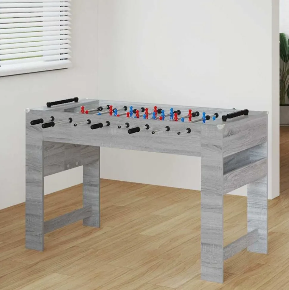 vidaXL Honkbaltafel Grijze Sonoma 125 x 60,5 x 80 cm Bewerkt hout