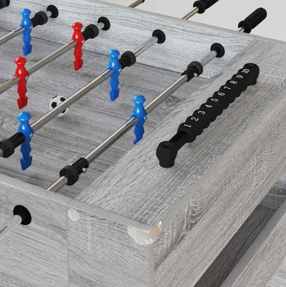 vidaXL Honkbaltafel Grijze Sonoma 125 x 60,5 x 80 cm Bewerkt hout