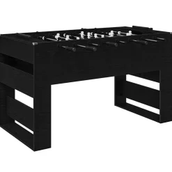 vidaXL Honkbaltafel Zwarte Eik 146,5 x 74 x 85 cm Bewerkt hout