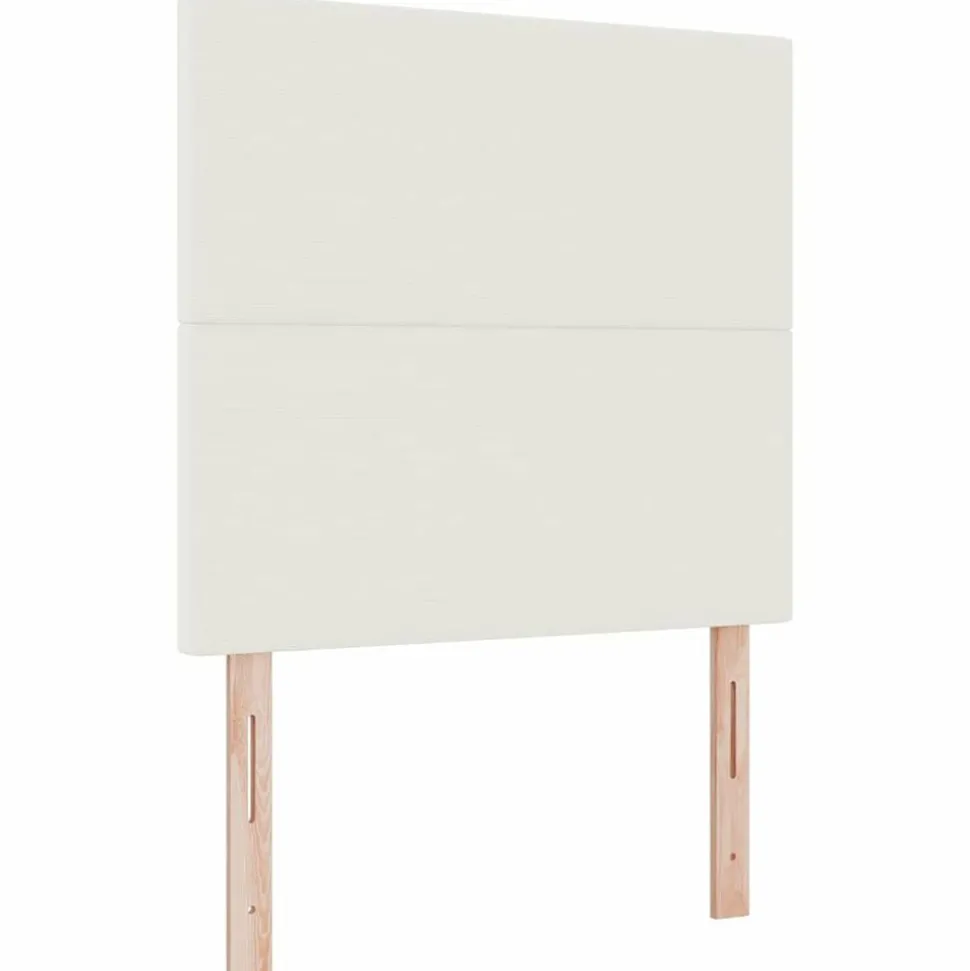 vidaXL Hoofdbord Crème 80 cm Katoen Stof