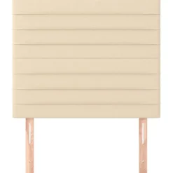 vidaXL Hoofdbord crème 80x5x118/128 cm stof