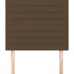 vidaXL Hoofdbord donkerbruin 80x5x118/128 cm stof