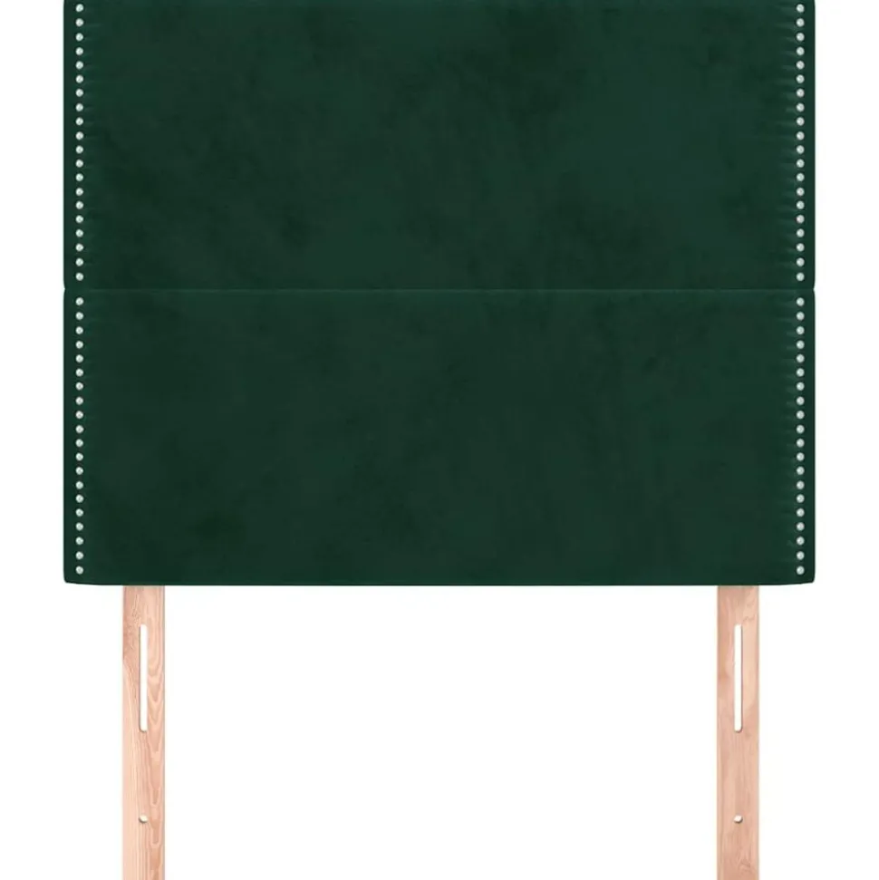 vidaXL Hoofdbord donkergroen 90x5x118/128 cm fluweel