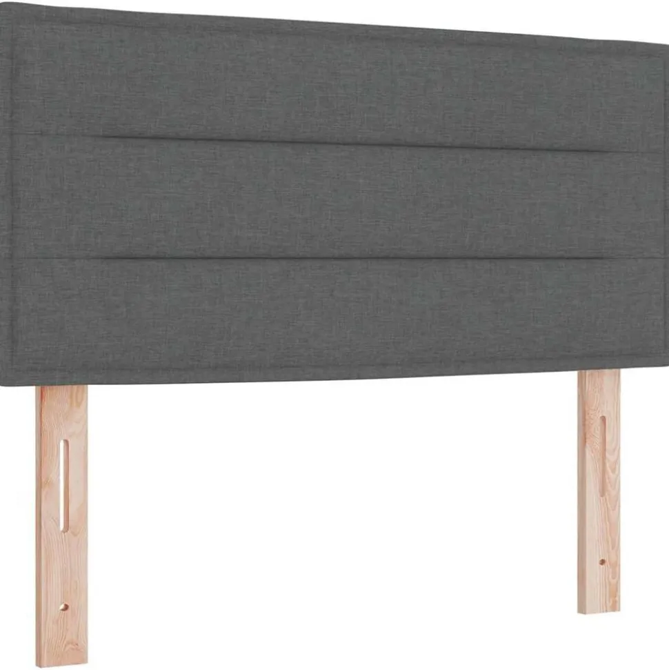 vidaXL Hoofdbord Donkergrijs 80 cm Stof