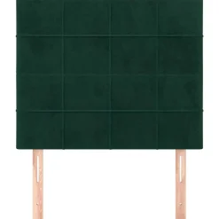 vidaXL Hoofdbord donkergroen 80x5x118/128 cm fluweel