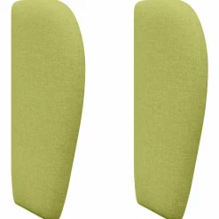vidaXL Hoofdbord oor Groen 40 x 23 x 6 cm Stof