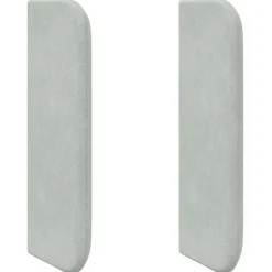 vidaXL Hoofdbord oor Lichtgrijs 40,5 x 40,5 x 4 cm Fluweel