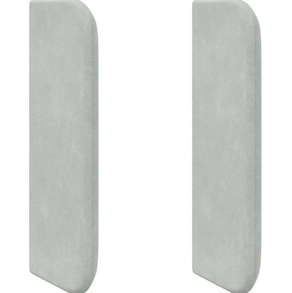 vidaXL Hoofdbord oor Lichtgrijs 40,5 x 40,5 x 4 cm Fluweel