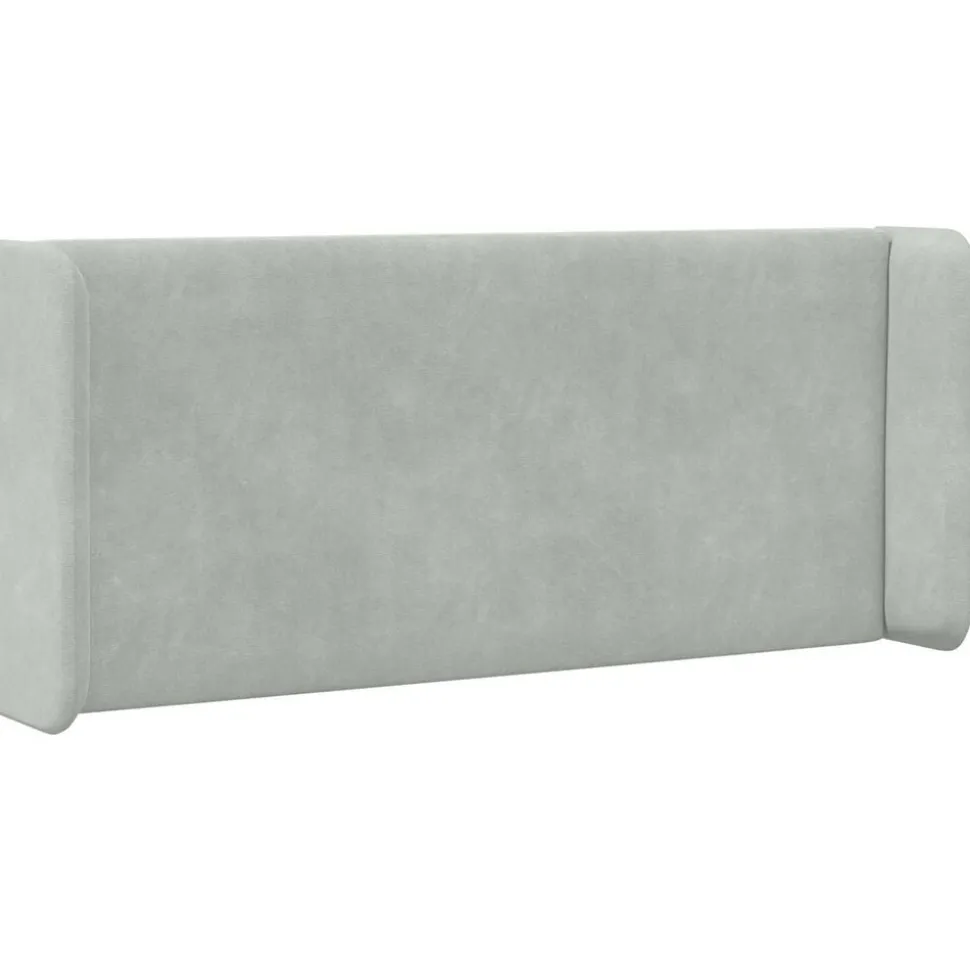 vidaXL Hoofdbord oor Lichtgrijs 40,5 x 40,5 x 4 cm Fluweel