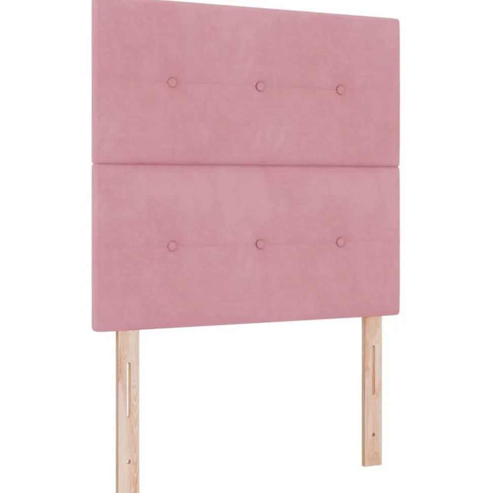 vidaXL Hoofdbord Roze 80 cm Fluweel