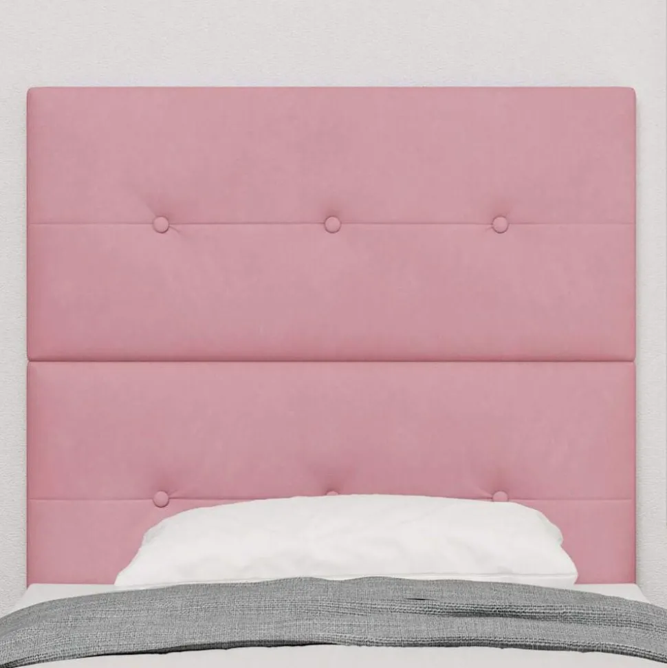 vidaXL Hoofdbord Roze 80 cm Fluweel