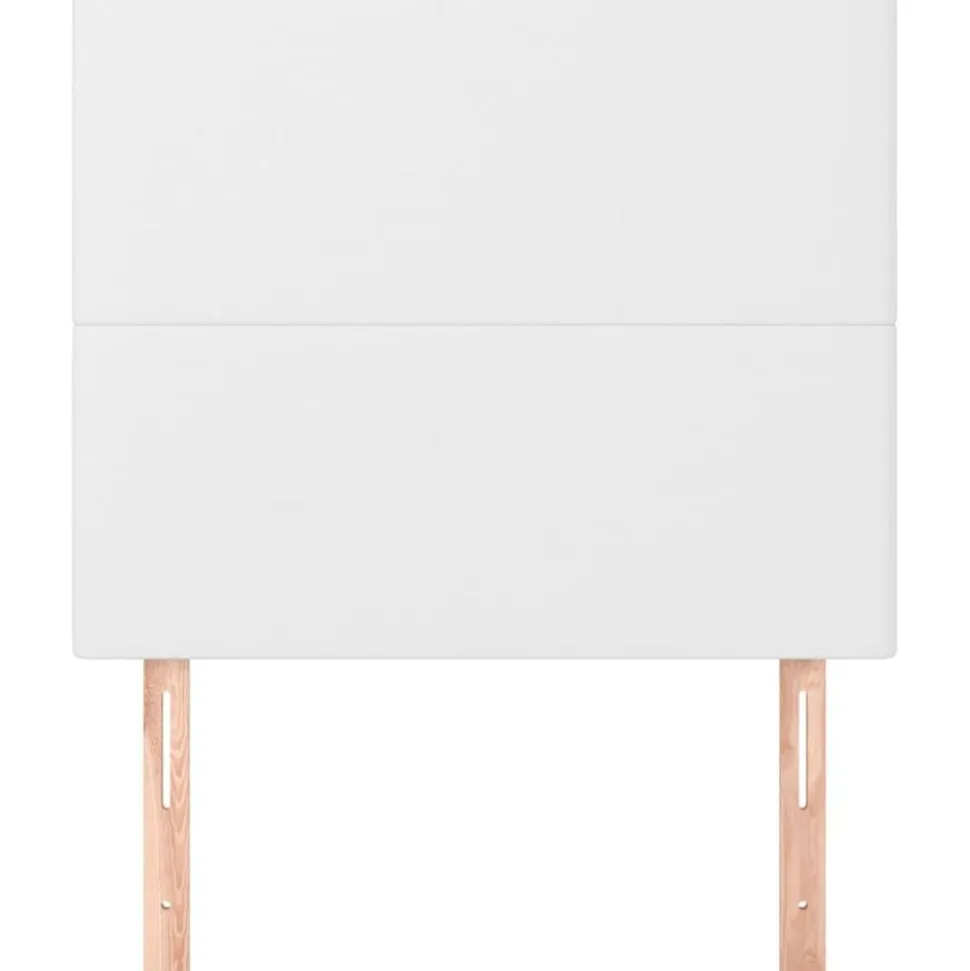 vidaXL Hoofdbord wit 80x5x118/128 cm kunstleer