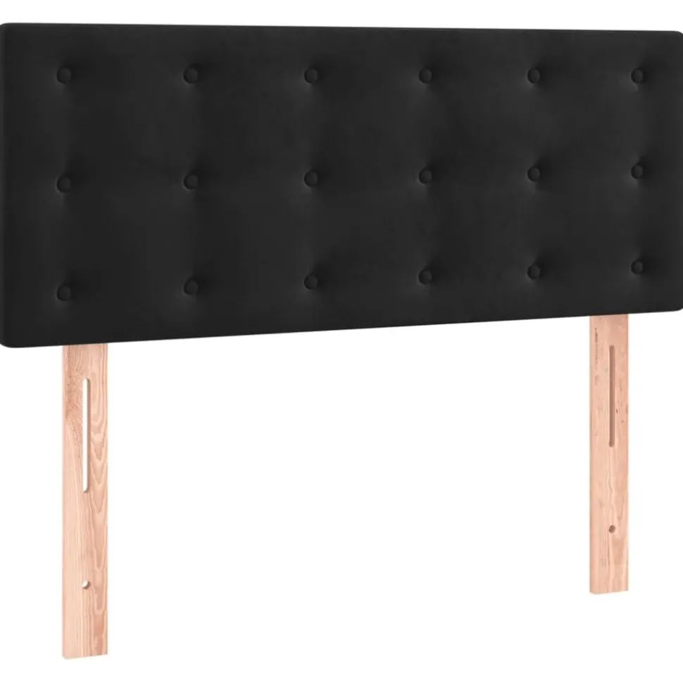 vidaXL Hoofdbord 80x5x78/88 cm fluweel zwart
