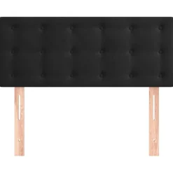 vidaXL Hoofdbord 80x5x78/88 cm fluweel zwart
