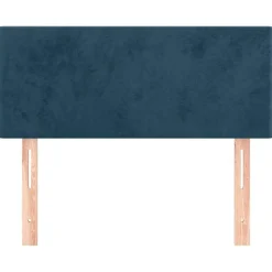 vidaXL Hoofdbord 80x5x78/88 cm fluweel donkerblauw