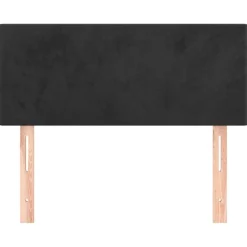 vidaXL Hoofdbord 80x5x78/88 cm fluweel zwart
