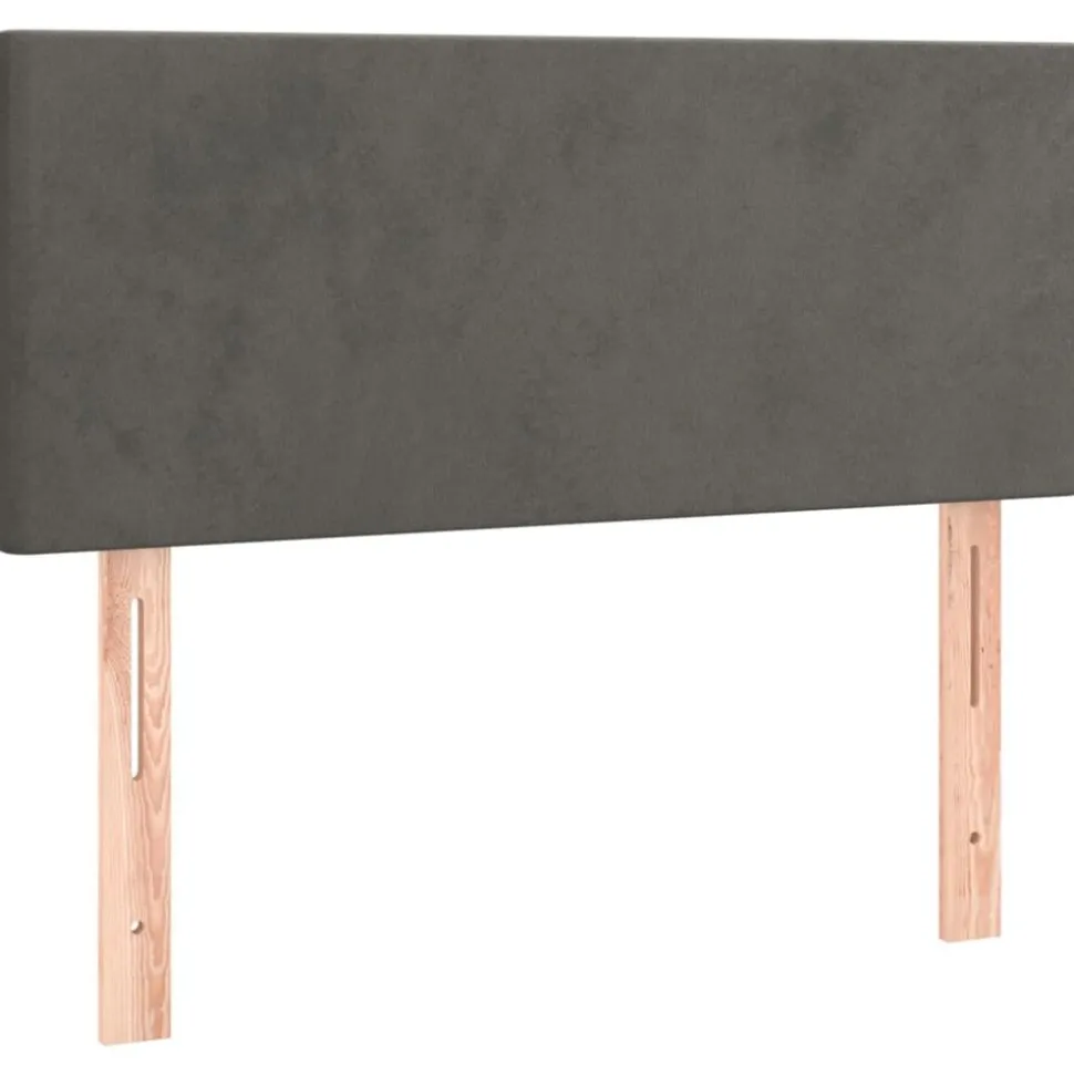 vidaXL Hoofdbord 80x5x78/88 cm fluweel donkergrijs