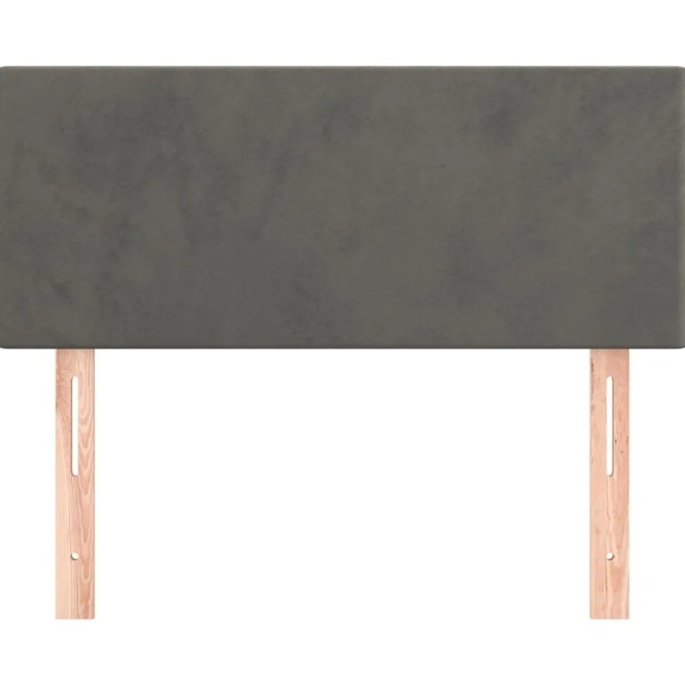vidaXL Hoofdbord 80x5x78/88 cm fluweel donkergrijs