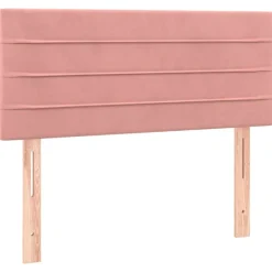 vidaXL Hoofdbord 80x5x78/88 cm fluweel roze