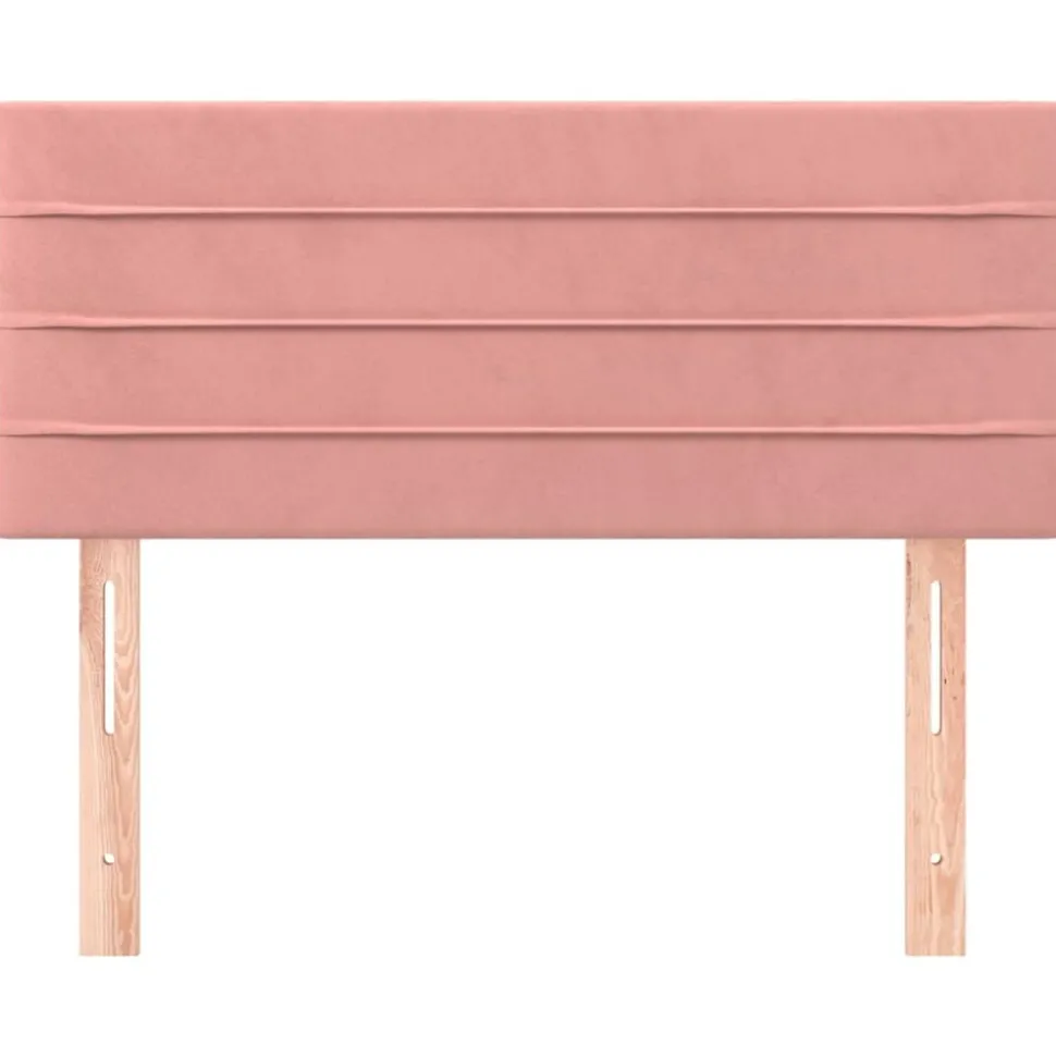 vidaXL Hoofdbord 80x5x78/88 cm fluweel roze