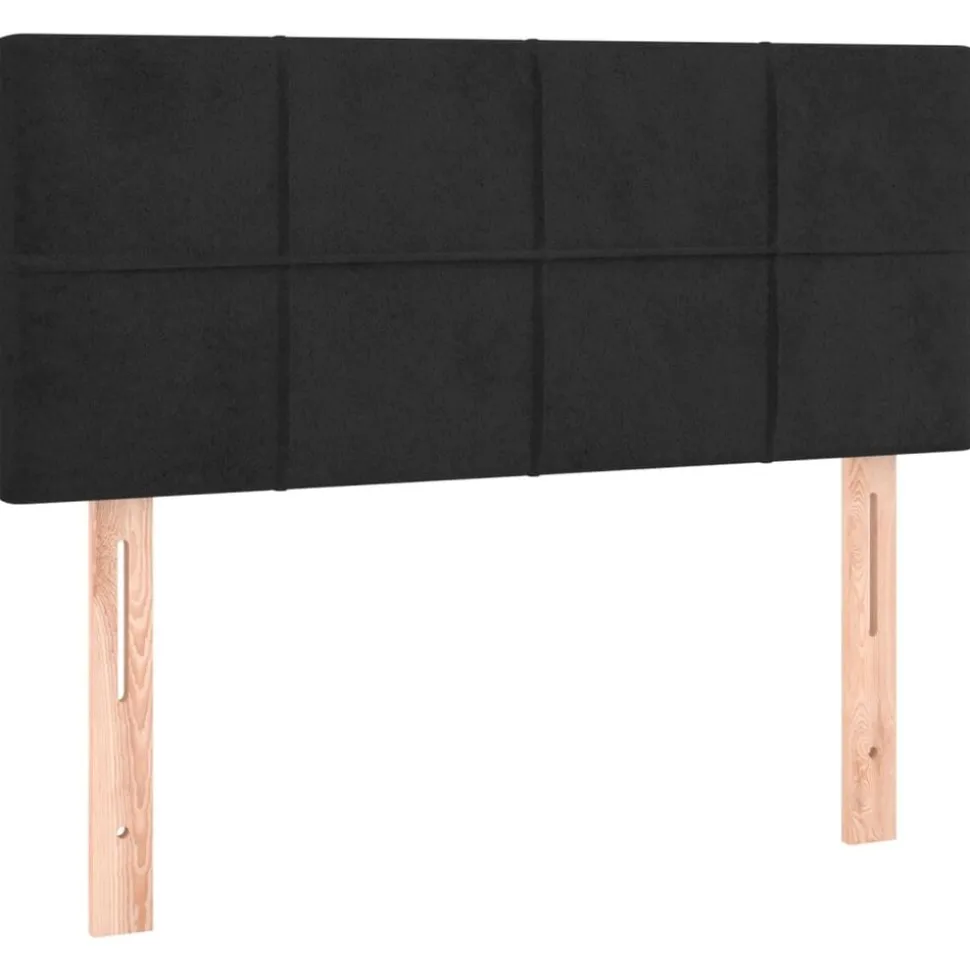 vidaXL Hoofdbord 80x5x78/88 cm fluweel zwart