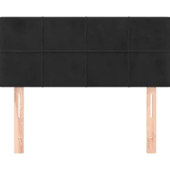 vidaXL Hoofdbord 80x5x78/88 cm fluweel zwart